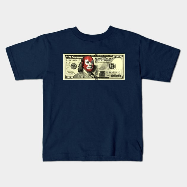 Masked Franklin Kids T-Shirt by yosuke